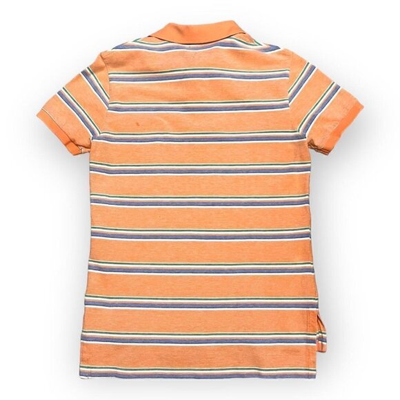 Polo Ralph Lauren Striped Short Sleeve Designer Polo Summer Tee Shirt - Womens S - Picture 3 of 3